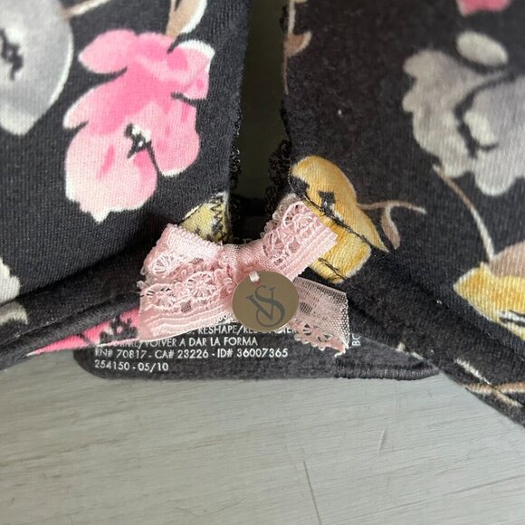Victoria's Secret Push Up Floral Bra Size 34C Body By Victoria Bodycon Lingerie - Picture 4 of 7